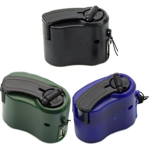Emergency Charger DC 5.5V 300mAh USB Hand Crank Manual Dynamo For Cellphones MP3 Player Outdoor Travel USB Charger