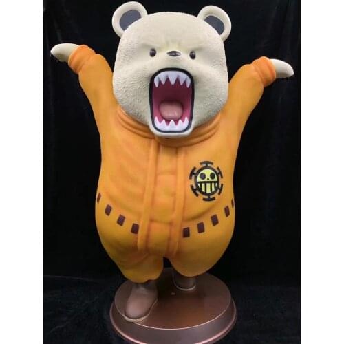 NEW Anime ONE PIECE Bepo Bear GK Large Size Silicone material Action Figure Collectible Model Toy children Christmas gifts 60cm