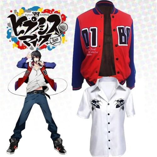 Hypnosis MIC Division Rap DRB Samatoki Aohitsugi Ichiro Yamada Cosplay Costumes for Women Men Adults Kids children with T-shirt
