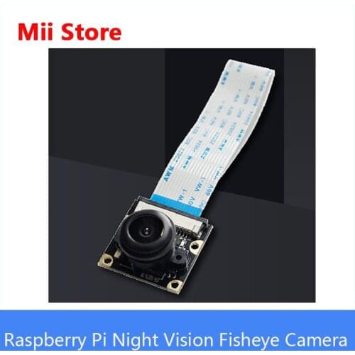 Raspberry Pi Night Vision Fisheye Camera Wide Angle 5MP OV5647 Camera Suit for Raspberry Pi 3/2