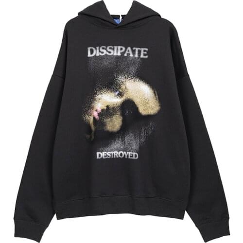 2020 Autumn Face Print Hoodies Streetwear Mens Sweatshirts Long Sleeve Oversize Pullover Unisex Loose Couple Hoodie