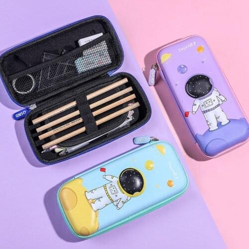 New 3D Stereo Pencil Case Student Double-Layer Pencil Storage Box Large Capacity Creative Cartoon Pencil Case
