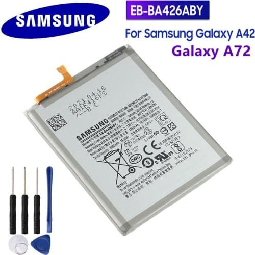 Samsung Original EB-BA426ABY Battery For Samsung Galaxy A42 A72 A32 Genuine Replacement Phone Battery 5000mAh With Free Tools