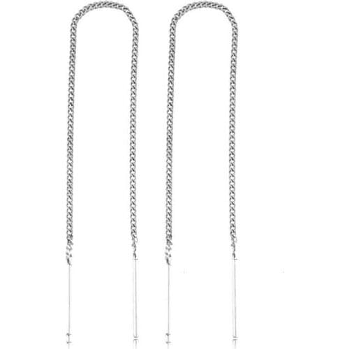 Original 925 Sterling Silver Chained Earring , Quality products , Flashy Designs , Hundreds of kinds of earrings