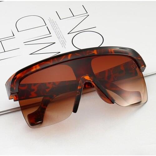PAMASEN Siamese Anti-wind Semi-Rimless Brand Designer Sunglasses Women Men Classic Men Sunglasses Oculos De Sol UV400