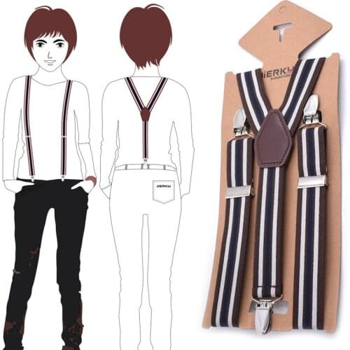 2019 Mans Suspenders Lady Braces Supports Tirantes Girls Suspenders Elastic Adjustable Pants Straps Clothing 2.5*110cm