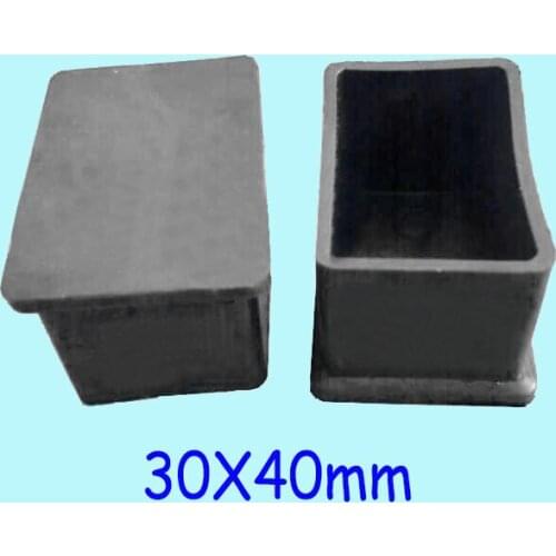 30*40mm tube cap pads,Oblong pile pole pipe covering tube plug rectangle feet leg plug,moisture proof floor anti slip Oblong