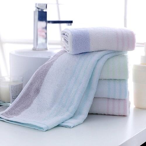 100% Cotton Face Towel Children Adult Household Candy Blue/Green/Pink Towel Hair Towel Absorption Without Lin Tbathroom Towels