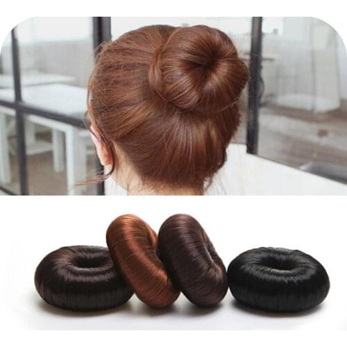 Wig Donut Headband Hair Ring Good Elastic Hairstyle Fixing Resin Wigs Hair Donuts for Women DIY Hairstyle Tool Hair Accessories
