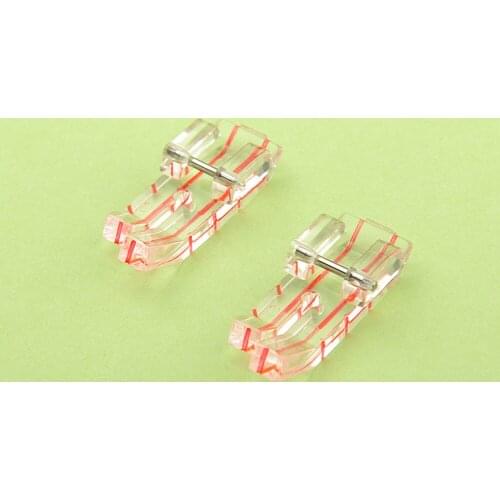 Patchwork Quilting Presser Foot with Edge Guide Multifunction Plastic Darning Device for Household Sewing Machines