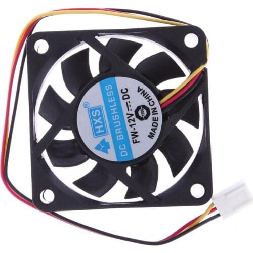 12V DC 6cm PC Cooling Fan Portable Computer Cooler Fan Ball Bearing 3 Pin Connector P4 Mini Cooling Fan Cooling Tool Fans