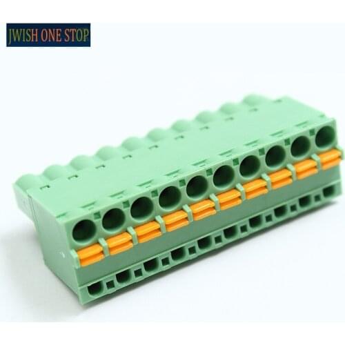 Pluggable PCB Terminal 5.08MM KF2EDGKD-5.08 2P 3P 4P 6P 7P 8P 9P 10P 12P Screwless spring