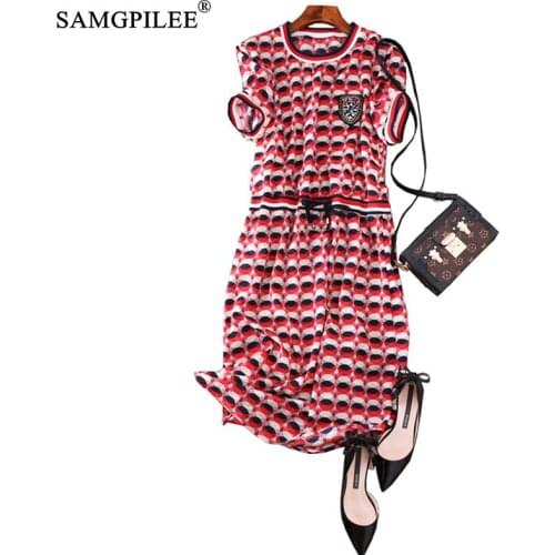 Офисные летние платья Samgpilee China At AliExpress