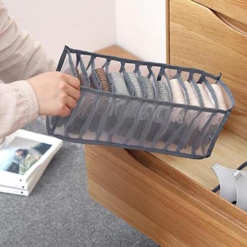 Foldable Underwear Storage Box Socks Bra Underpants Organizer Drawers Divider Box Storage Box Cabinet Drawer Divider