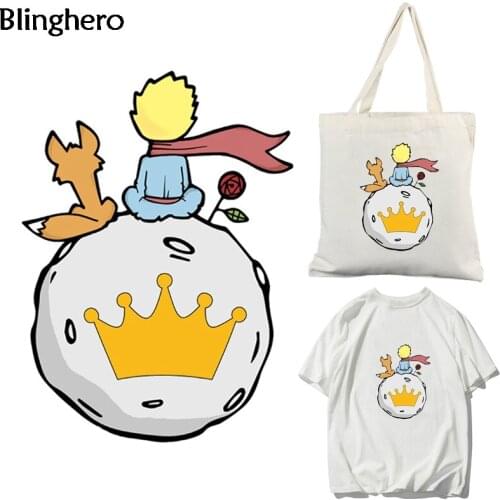 Blinghero Cartoon Prince Heat Transfers Iron-On Transfers Vynil Ironing Stickers Costumes Thermal Patches Kids Pacth BH0360