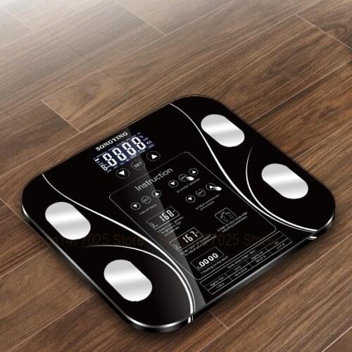 Hot Smart Bathroom Weight Scale Electronic Floor Scales Digital Body Fat Weighing Scale Weegschaal 13 Body Index 0.2-180kg