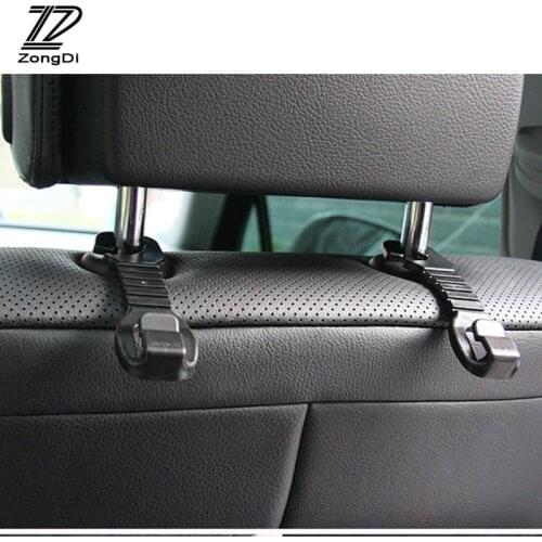 ZD 2pcs Car Back Seat Hanger Holder Hooks for Toyota Corolla c-hr Avensis RAV4 Auris Kia Rio Ceed Sportage Cerato Tiguan 2017