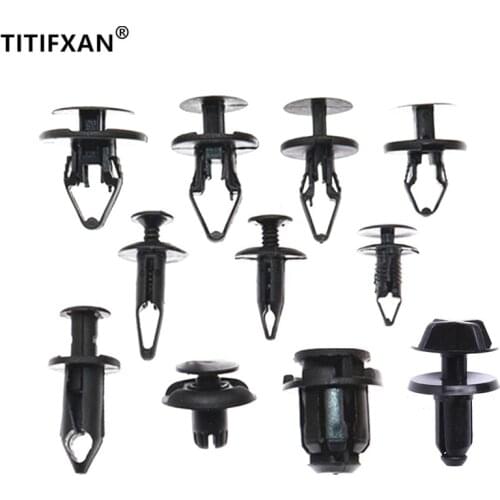 10PCS Car bumper fender wheel eyebrow plastic fastener rivet clip for Ford Mondeo Focus Fiesta Escort Kuga Ecosport Edge Mustang