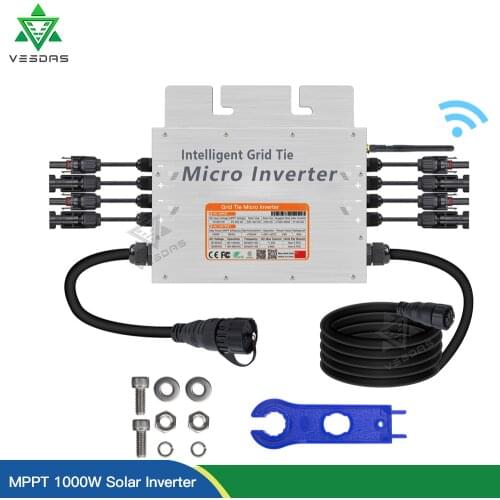 SG1400 SG1000 Micro Solar Inverter MPPT Home On Grid Tie Inverter 24V 36V DC Pure Sine Wave Power Converter for 110V 220V Grid
