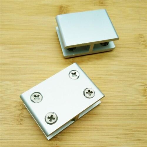 2pcs/lot K804-12 For 10 to 12mm glass board Double Sides 180 Degrees Style Aluminum Glass Clamps Shelves Support Bracket Clips