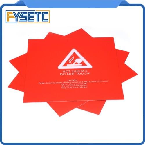 5pcs 220x220mm Red Frosted Heated bed For Ender-3 Wanhao i3 Anet A8 A6 3D Tarantula Printer Sticker Build Sheet build plate tape