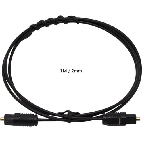 10pcs Digital Fibre Optical Cable Audio Toslink SPDIF audio cable 1m MD DVD Gold Cable free shipping