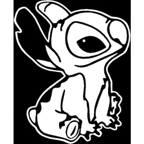 Dawasaru Car Stickers Stitch Cartoon Funny Decoration Creative Decals for Windshield Auto Tuning Styling Vinyls 15cm*12cm