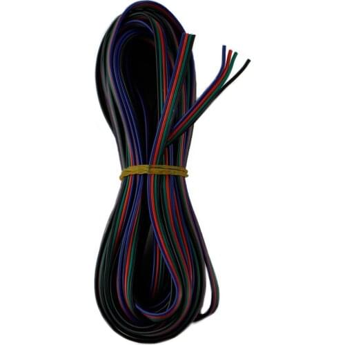 4 Color 10m RGB Extension Cable Line Cord 4Pin RGB Extension Cable 4 Color Stand Wire Cond