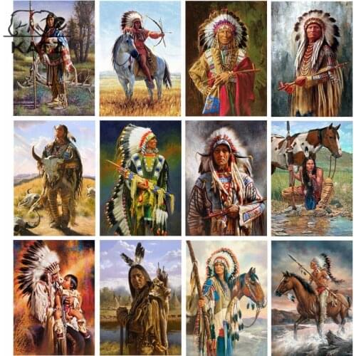 Aboriginal Oil Painting Diamond Painting Figure Painting Embroidery Crossing Diy Mosaic Art Gift Cross Stitch Home Decoration
