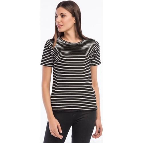 Женские полосатые футболки Koton China At AliExpress