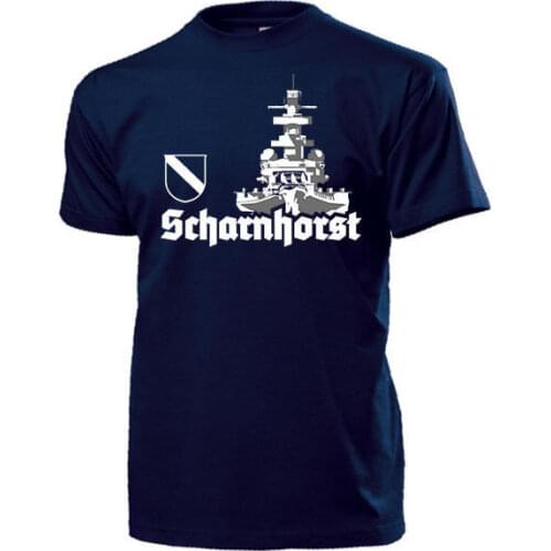 Men T-Shirt Men Clothing Plus Size Schlachtschiff Scharnhorst Bug Marine Ksm Schiff Front Drillings -T Shirt T Shirt Wholesale