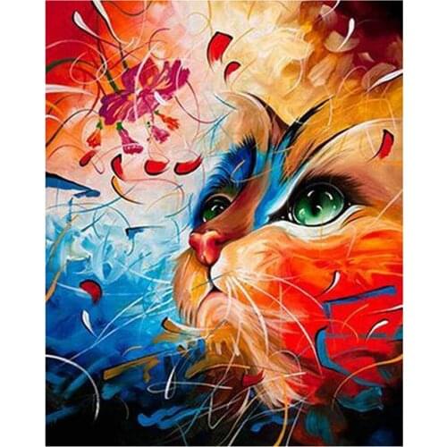 Frameless DIY Oil Painting Paint By Numbers Kit on the Canvas Print Handicrafts