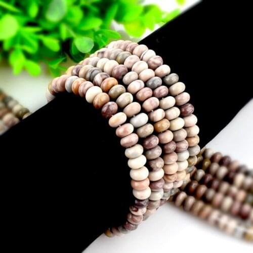 Natural stone Picasso abacus beads 4x8mm Semi-gem agate small beads Beads made necklace DIY bracelet accessories 39cm