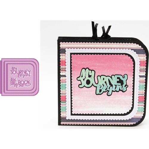 English Phrase and Wave Frame Metal Cutting Dies for Scrapbooking and Cards Making Paper Craft Album Decoration Die New 2019