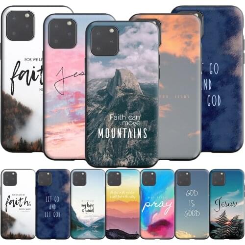 Faith Christian Jesus Silicone Case for Apple iPhone 13 12 Mini 11 Pro XS X XR Max 8 7 6S 6 Plus SE 5S