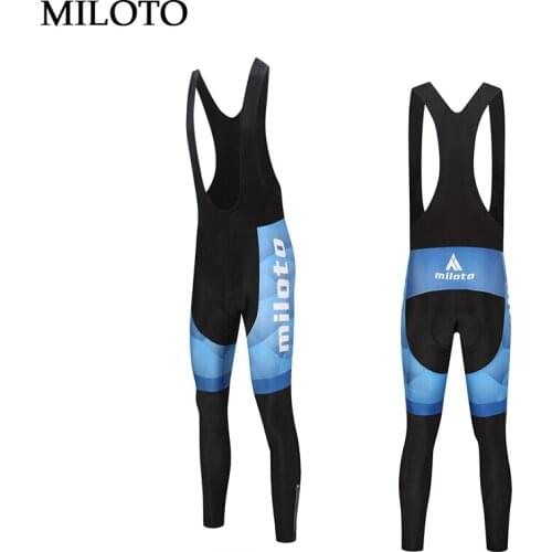 Blue Pants MILOTO Men Cycling Pants Long Pants Trousers Spring&Autumn Cycling Bicycle Bike Long (Bib) padded mtb Pants
