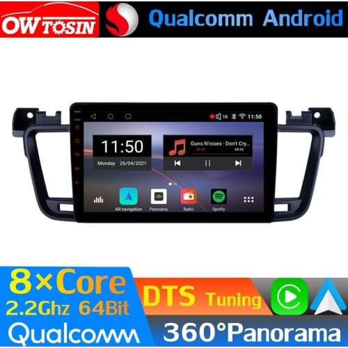 Qualcomm 8Core Android Car Media For Peugeot 508 2011-2018 GPS Optical HDMI 360 Panoramic Radio CarPlay 4G LTE WiFi DTS HIFI DSP