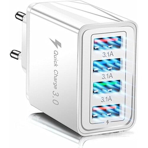 15W Quick Charger 4.0 3.0 USB Fast Charger for Samsung S21 S21+ 5G A51 A71 iPhone 12 mini 11 Xiaomi mi 11 10 Wall EU Adapter