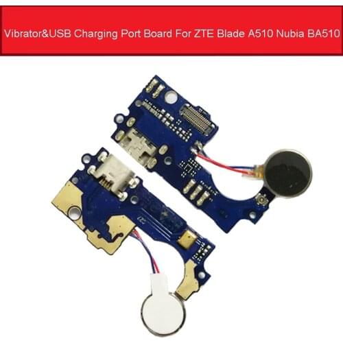 Vibrator & USB Charging Port Board For ZTE Blade A510 Nubia BA510 Charger Dock Connector Board Flex Cable Replacement Parts