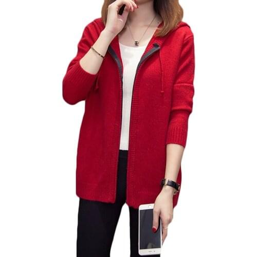 VWBQNZ Women's Cardigans With A Hood China