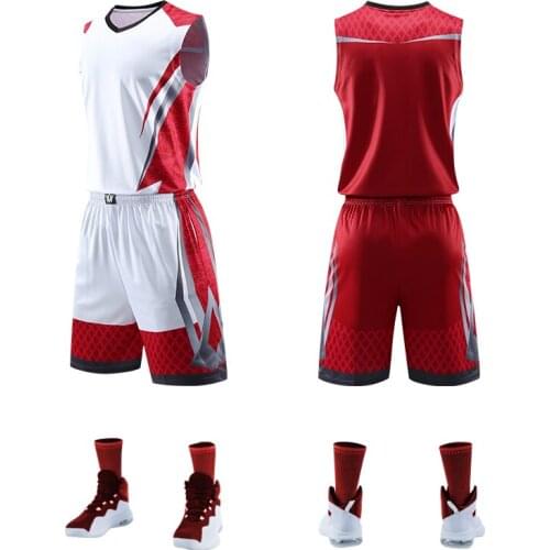 Top Quality Men Kids Women Basketball Jersey Set Blank Sport Tracksuit Breathable Pockets Basketball Jerseys Uniforms Customized