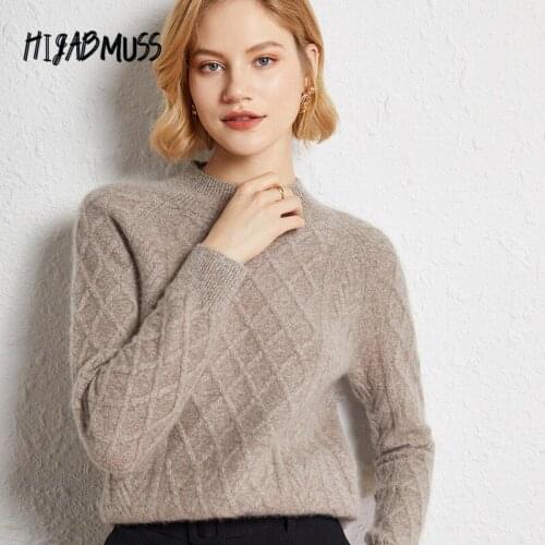 Autumn And Winter Womens Clothing New Solid Color Half High Neck Loose Knitting Temperament Commuter Plus Size Sweater Women