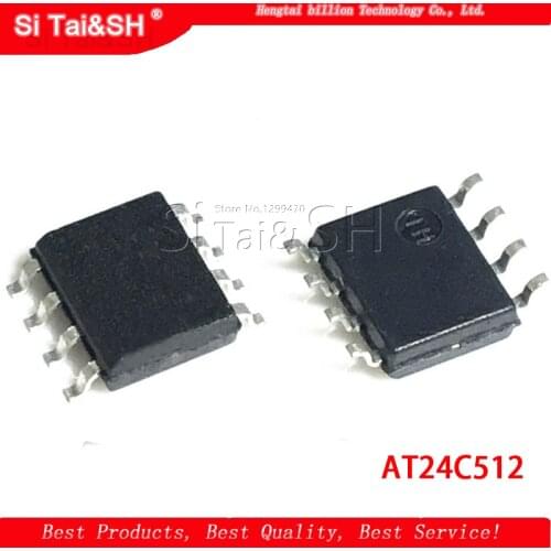 10pcs AT24C512 SOP 24C512 memory PROM SOP-8 marking: 2FC AT24C512C-SSHD-T Original