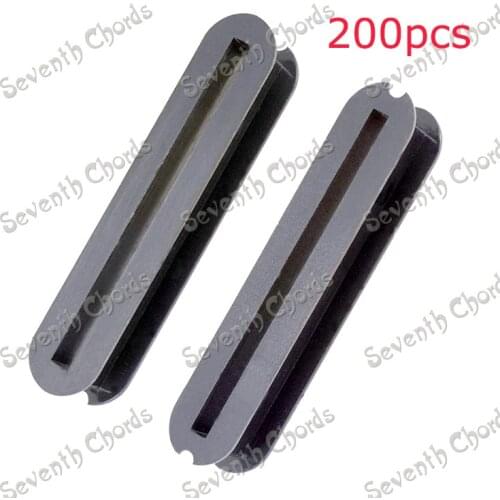 200 Pcs Plastic Mini Style Pickup Humbucker Bobbin for Electric Guitar - Black