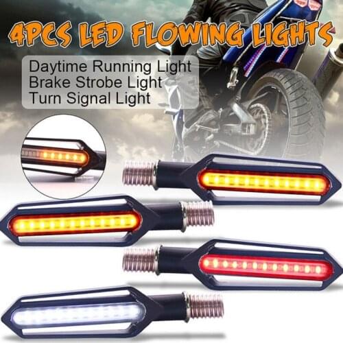24 LED Motorcycle Flashing Lights Motorbike Indicator For Fog Lamp Motor Tail Brake Lights