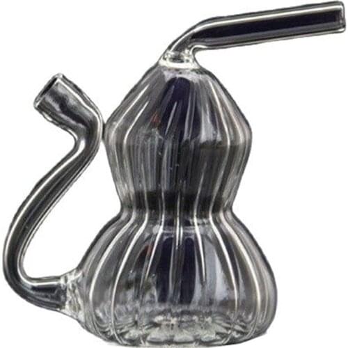 Glass cigarette water filter mini pipe. Portable travel hookah