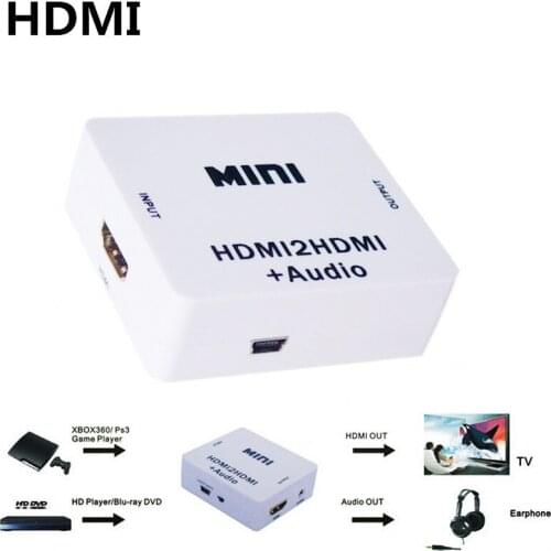 HDMI to HDMI 3.5 Audio Splitter HDMI to Hdmi + Audio Disable HDCP Decoder