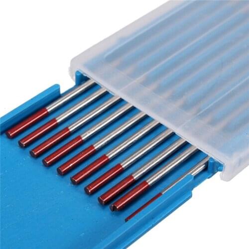 Free shipping 10pcs TIG Welding Thoriated Tungsten Electrode 2% WT20 Welding Rod Red 1/16"x6"(1.6mm x 150mm)