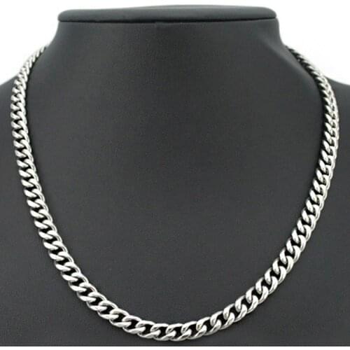 Chain necklace mens Stainless Steel long men Necklace hip hop rock cuban link large gold chains necklace jewelry neck wholesale