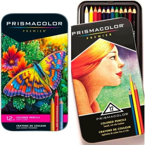 Prismacolor Premier Colored Pencils,Soft Core,Botanical Garden Set,12Count,Adult Students Fill In Color Pencils,School Supplies